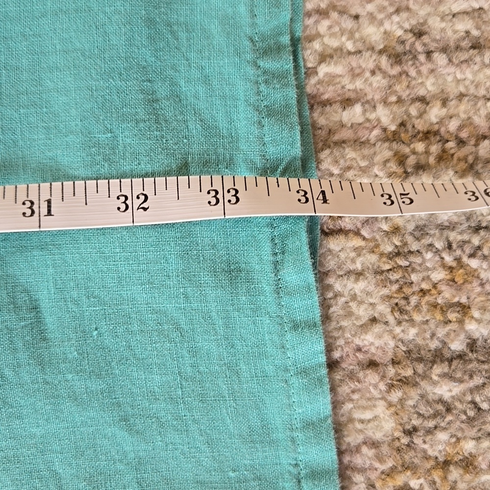 GUC Bryn Walker Aqua Linen Tunic Size XL - Picture 8 of 9